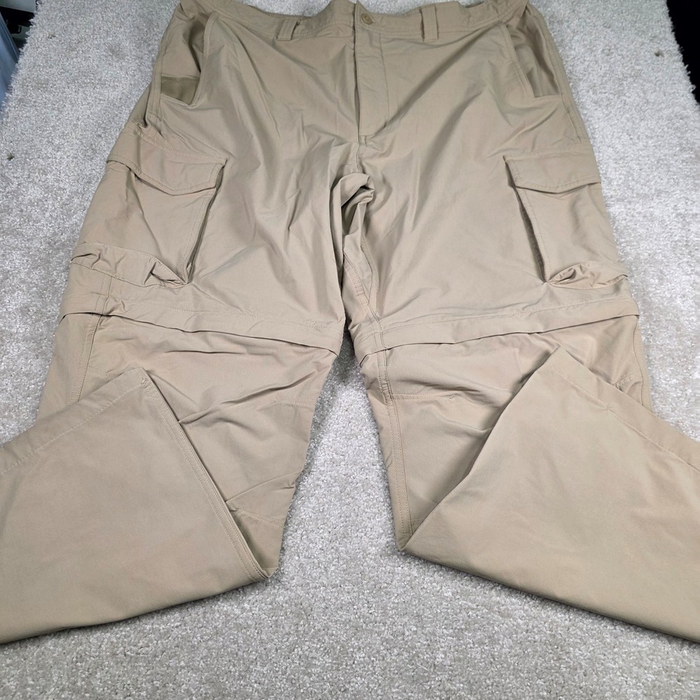 Striker Convertible Cargo Pants Men 42x32 Tan Zip Off Hiking Fishing Outdoor